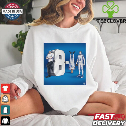 NFL Detroit Lions Are 8 – 1 Houston Texas Amon Ra St. Brown Headstand Celly Poster T Shirt