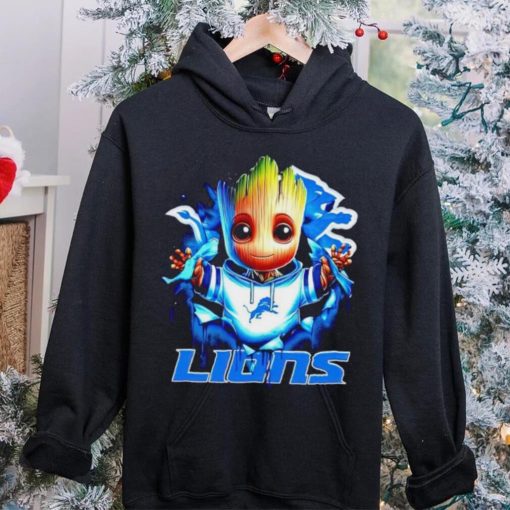 NFL Detroit Lions Baby Groot hoodie, sweater, longsleeve, shirt v-neck, t-shirt