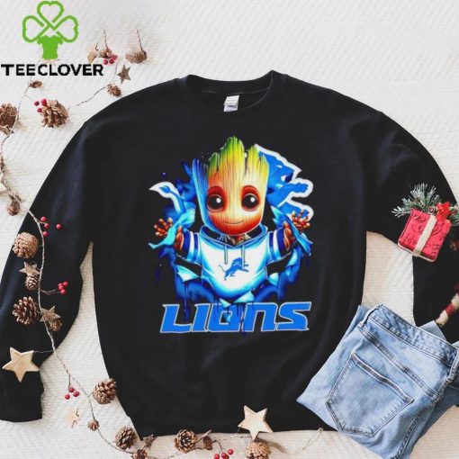 NFL Detroit Lions Baby Groot hoodie, sweater, longsleeve, shirt v-neck, t-shirt