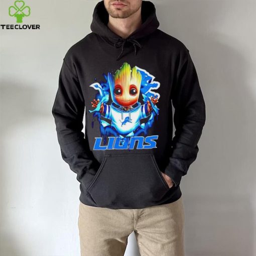 NFL Detroit Lions Baby Groot hoodie, sweater, longsleeve, shirt v-neck, t-shirt