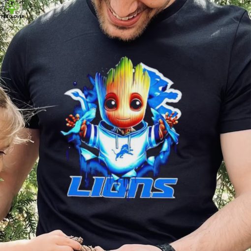 NFL Detroit Lions Baby Groot hoodie, sweater, longsleeve, shirt v-neck, t-shirt