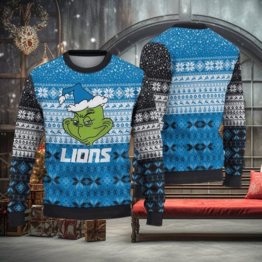 NFL Detroit Lions Christmas 3D Boutique Knitted Sweater For Men And Women