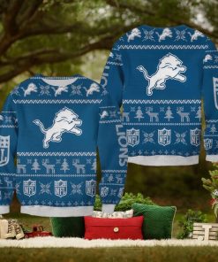 NFL Detroit Lions Christmas AOP Festivity Ugly Sweater