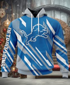 NFL Detroit Lions Custom Name Number MotoCross Concept Pullover Hoodie
