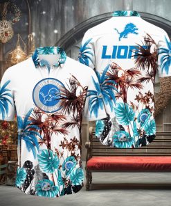 NFL Detroit Lions Hawaii Shirt Palm Tree Aloha Shirt For Fans