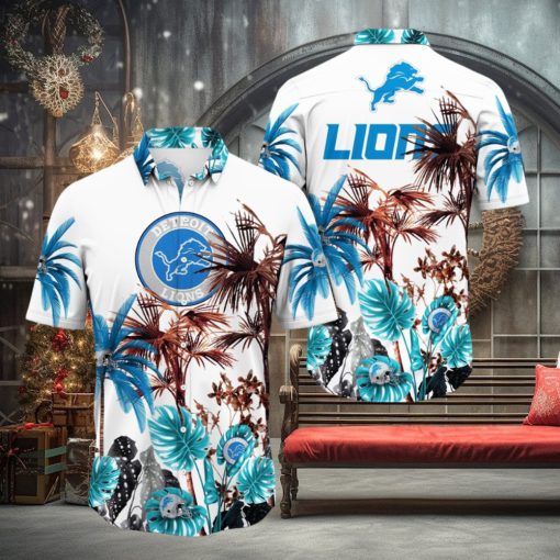 NFL Detroit Lions Hawaii Shirt Palm Tree Aloha Shirt For Fans