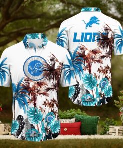 NFL Detroit Lions Hawaii Shirt Palm Tree Aloha Shirt For Fans