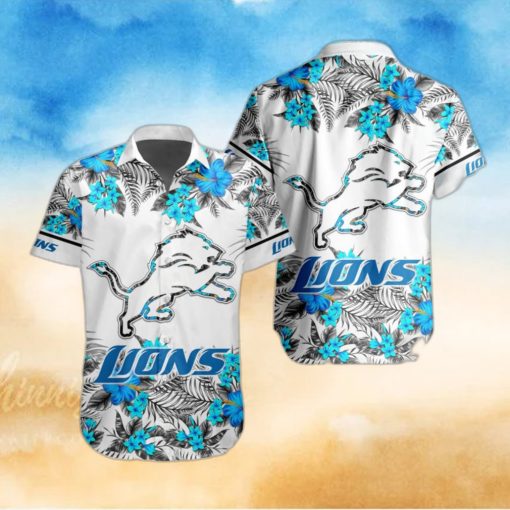 NFL Detroit Lions Hawaiian Shirt Special Floral Tropical Team Spirit