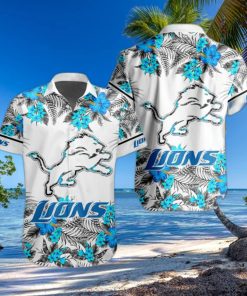 NFL Detroit Lions Hawaiian Shirt Special Floral Tropical Team Spirit