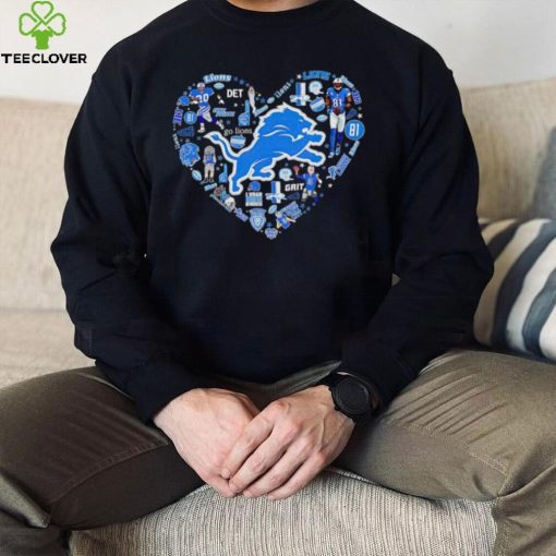 NFL Detroit Lions Heart I Love Detroit Lions Football hoodie, sweater, longsleeve, shirt v-neck, t-shirt