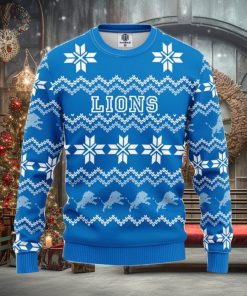 NFL Detroit Lions Limited Edition All Over Print 3D Sweater Christmas Gift For Fans