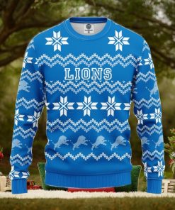 NFL Detroit Lions Limited Edition All Over Print 3D Sweater Christmas Gift For Fans