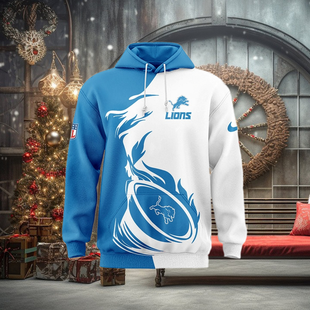 NFL Detroit Lions Luxury Pullover Hoodie NFL Detroit Lions Luxury Pullover Hoodie