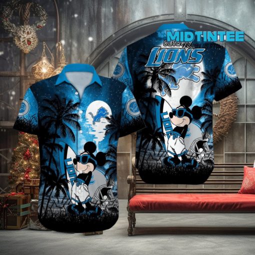 NFL Detroit Lions Mickey Hawaiian Shirt