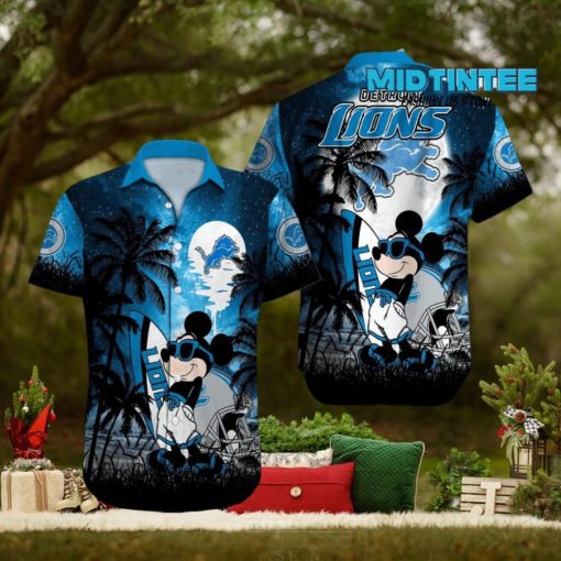 NFL Detroit Lions Mickey Hawaiian Shirt