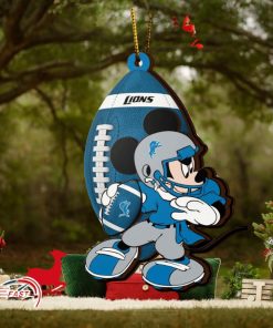 NFL Detroit Lions Mickey Mouse Christmas Ornament 2023 Christmas Tree Decorations