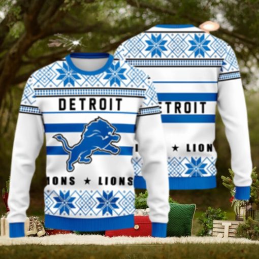 NFL Detroit Lions New Style Knitted Ugly Christmas Sweater Great Gift For Fans