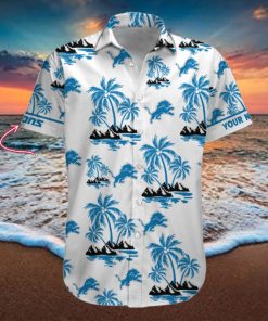 NFL Detroit Lions Palm Tree Tropical Summer Hawaiian Shirt