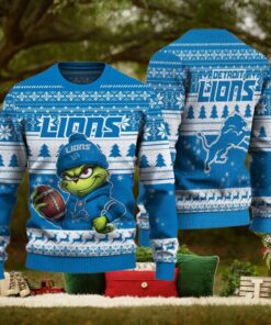 NFL Detroit Lions The Grinch Ugly Christmas Sweater