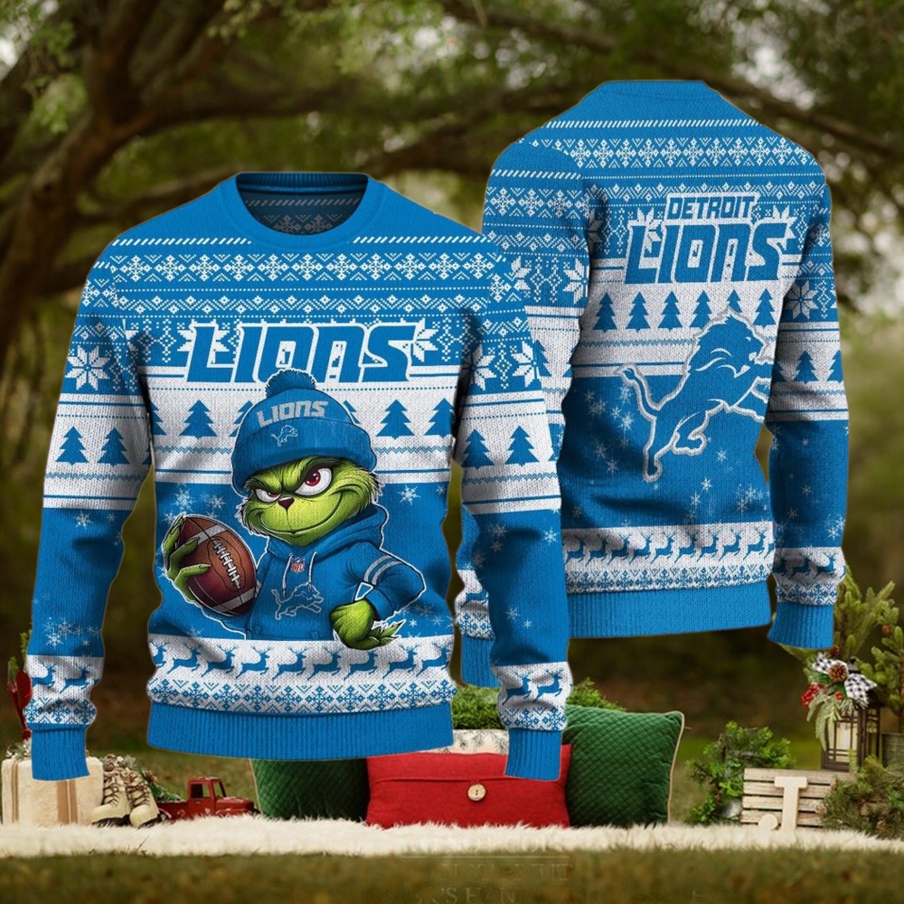 NFL Detroit Lions The Grinch Ugly Christmas Sweater NFL Detroit Lions The Grinch Ugly Christmas Sweater