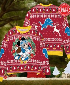 NFL Detroit Lions x Mickey Mouse Christ Ugly Sweater
