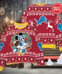 NFL Detroit Lions x Mickey Mouse Christ Ugly Sweater