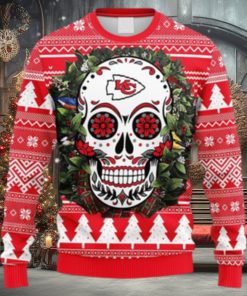 NFL Fans Arizona Cardinals Skull Flower Ugly Logo Ugly Christmas Sweater For Men And Women