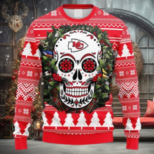 NFL Fans Arizona Cardinals Skull Flower Ugly Logo Ugly Christmas Sweater For Men And Women