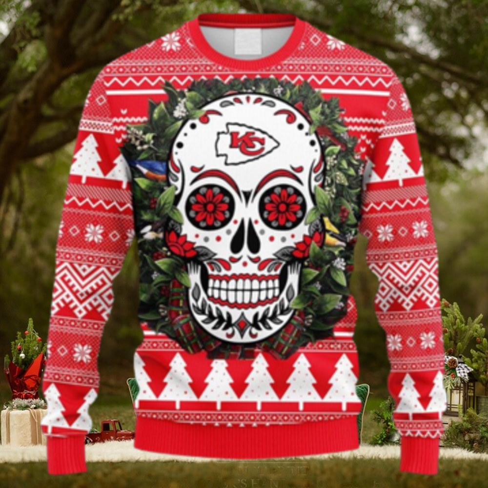 NFL Fans Arizona Cardinals Skull Flower Ugly Logo Ugly Christmas Sweater For Men And Women NFL Fans Arizona Cardinals Skull Flower Ugly Logo Ugly Christmas Sweater For Men And Women