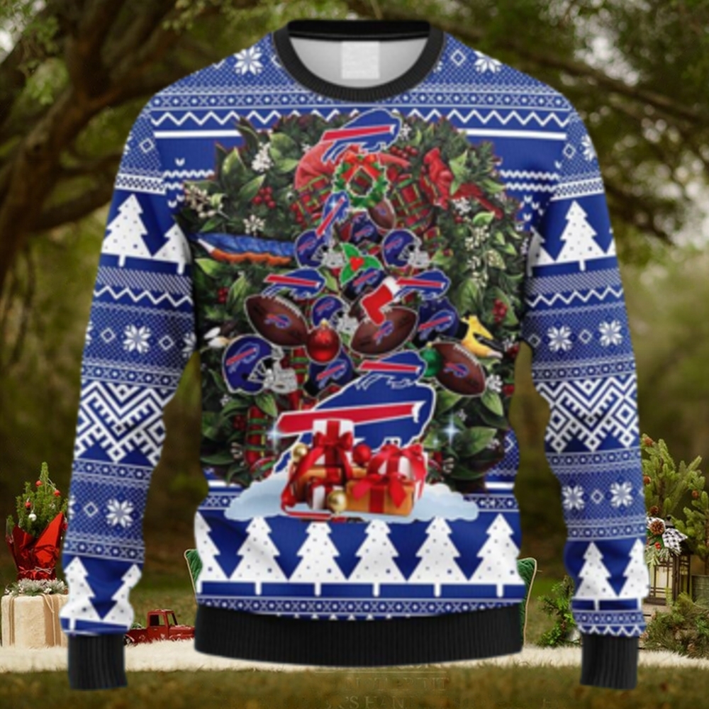 NFL Fans Buffalo Bills Tree Ugly Christmas Fleece Sweater For Men Women NFL Fans Buffalo Bills Tree Ugly Christmas Fleece Sweater For Men Women