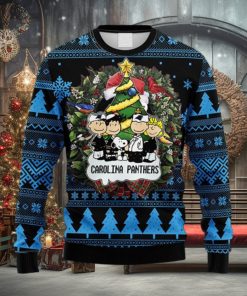 NFL Fans Carolina Panthers Snoopy Dog Christmas Ugly Sweater For Men Women
