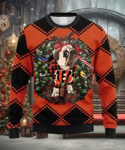 NFL Fans Cincinnati Bengals Pub Dog Christmas Ugly Sweater For Men Women