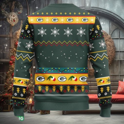 NFL Fans Green Bay Packers 12 Grinch Xmas Day Christmas Ugly Sweater For Men Women