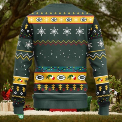 NFL Fans Green Bay Packers 12 Grinch Xmas Day Christmas Ugly Sweater For Men Women