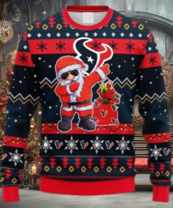 NFL Fans Houston Texans Dabbing Santa Claus Christmas Ugly Sweater For Men Women