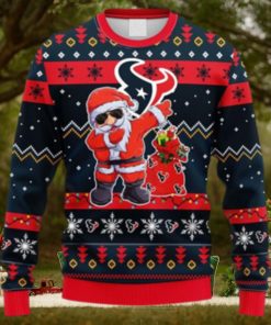 NFL Fans Houston Texans Dabbing Santa Claus Christmas Ugly Sweater For Men Women