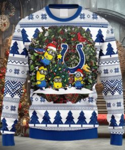 NFL Fans Indianapolis Colts Minion Christmas Ugly Sweater For Men Women