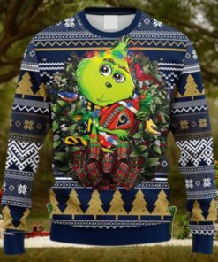 NFL Fans Los Angeles Rams Grinch Hug Christmas Ugly Sweater For Men Women