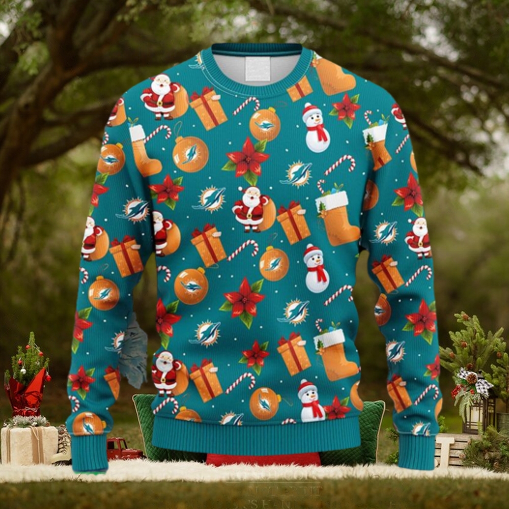 Miami Dolphins NFL Christmas Knitted Sweater For Men And Women