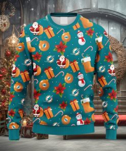 BEST Miami Dolphins Big Logo NFL Ugly Sweater