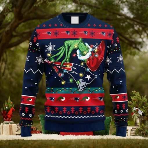 NFL Fans New England Patriots Grinch Christmas Ugly Sweater For Men Women