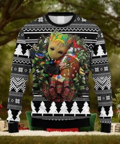 NFL Fans San Diego Chargers Groot Hug Christmas Ugly Sweater For Men Women