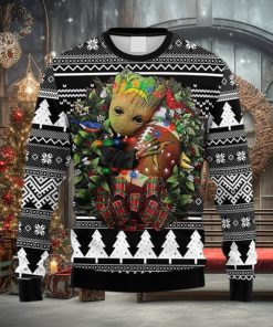 NFL Fans San Diego Chargers Groot Hug Christmas Ugly Sweater For Men Women