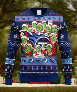 NFL Fans Tennessee Titans 12 Grinch Xmas Day Christmas Ugly Sweater For Men Women