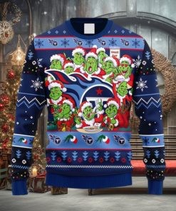 NFL Fans Tennessee Titans 12 Grinch Xmas Day Christmas Ugly Sweater For Men Women