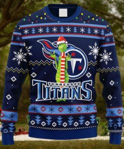 NFL Fans Tennessee Titans Funny Grinch Christmas Ugly Sweater For Men Women