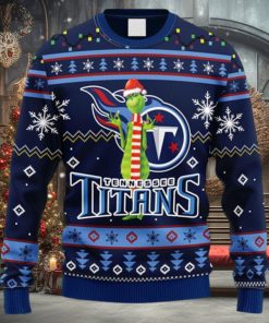 NFL Fans Tennessee Titans Funny Grinch Christmas Ugly Sweater For Men Women