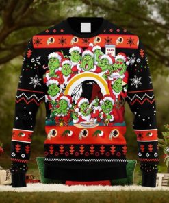 NFL Fans Washington Redskins 12 Grinch Xmas Day Christmas Ugly Sweater For Men Women