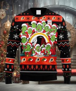 NFL Fans Washington Redskins 12 Grinch Xmas Day Christmas Ugly Sweater For Men Women