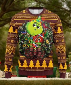 NFL Fans Washington Redskins Grinch Hug Christmas Ugly Sweater For Men Women